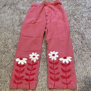 Big Bud Press Paintstamp Flower Western Pants